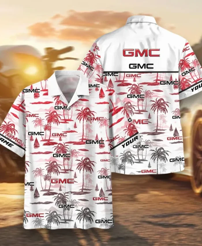 Heavy-Duty Pickup Hawaiian Shirt Exclusive Logo, Road-Trip Ready Button Shirt CAR205