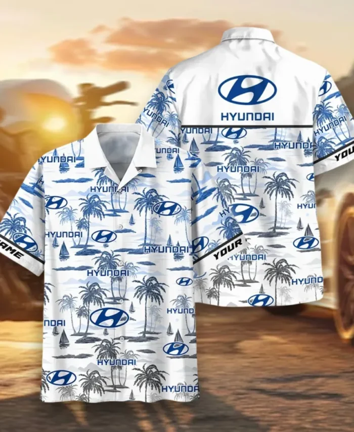 Sedan Hawaiian Shirt Exclusive Logo, Performance Gear Button Shirt CAR205