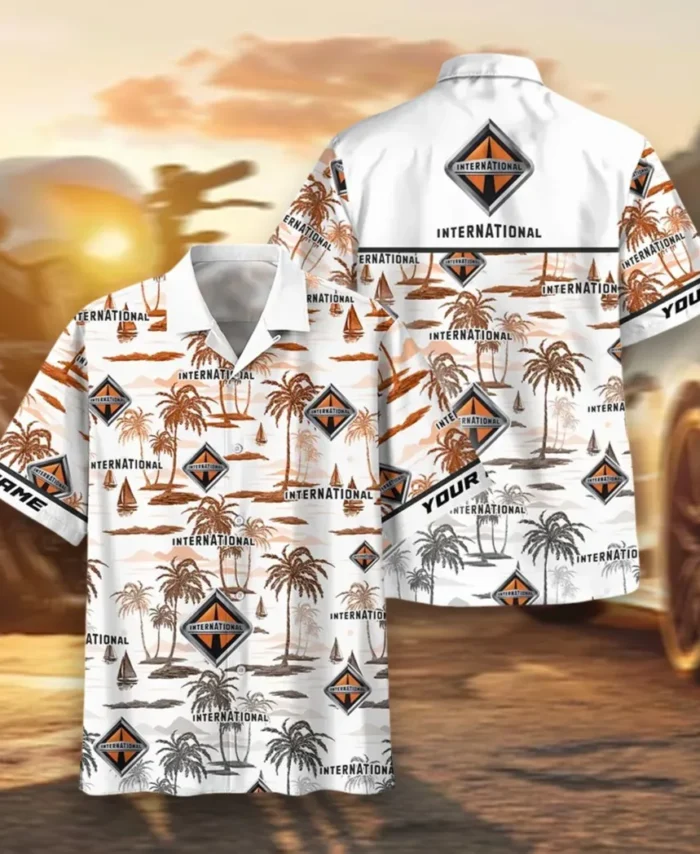 American Hauler Hawaiian Shirt Exclusive Logo, Custom Garage Button Shirt CAR205