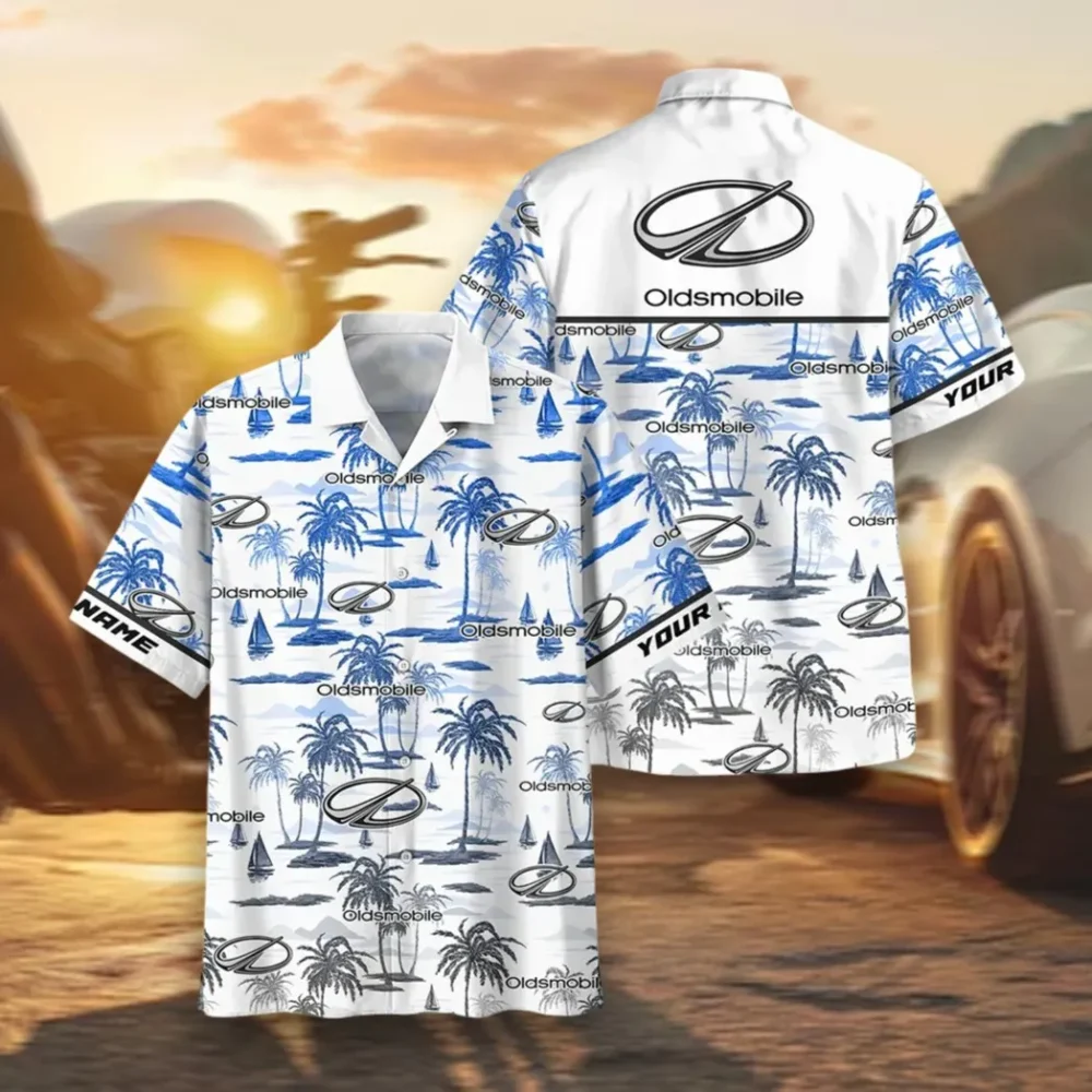Heritage Vehicle Hawaiian Shirt Exclusive Logo, Street Racer Button Shirt CAR205