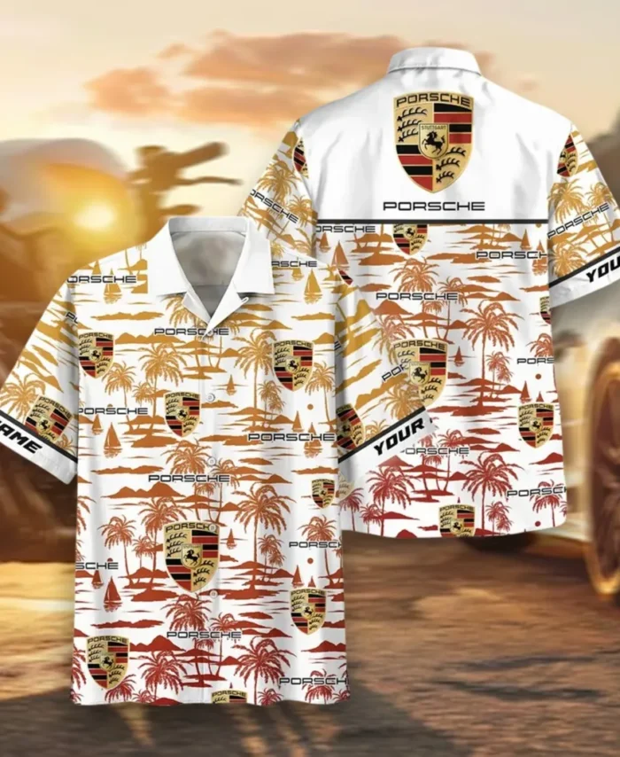 Racing-Inspired Car Hawaiian Shirt Exclusive Logo, Urban Driver Button Shirt CAR205
