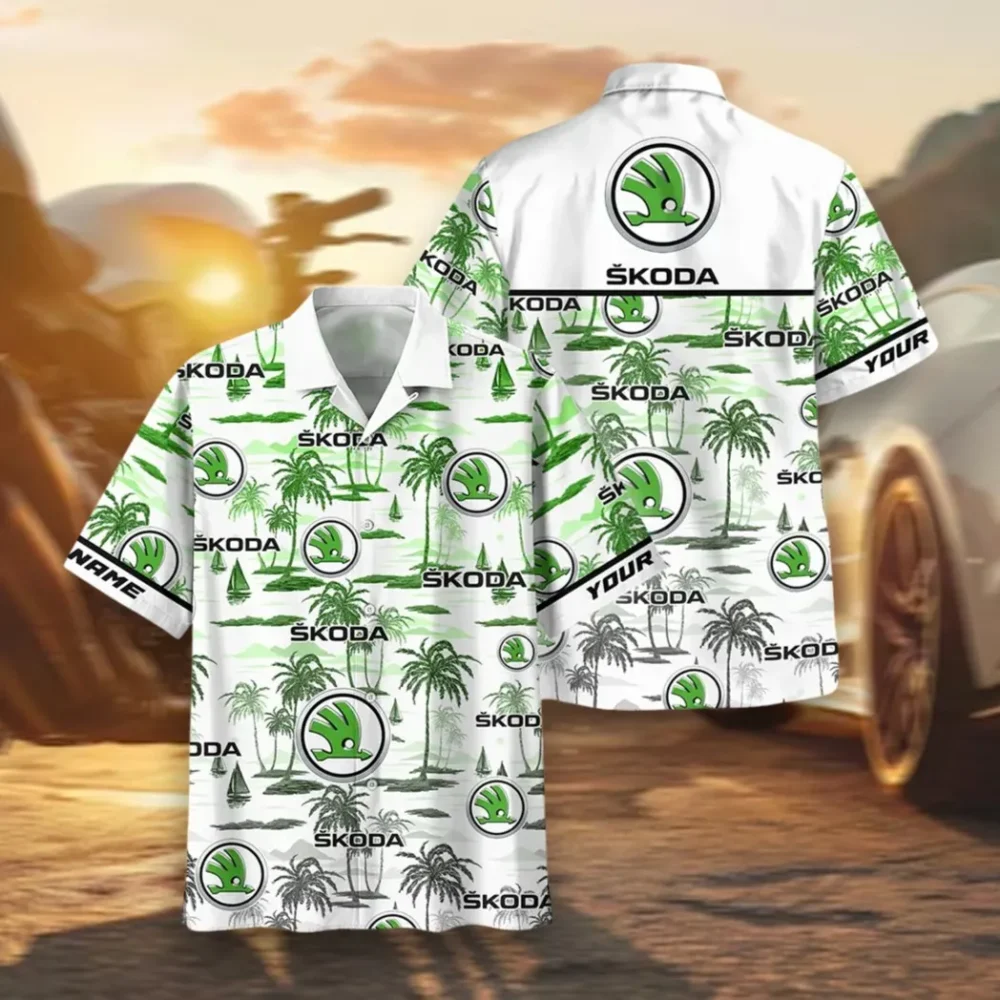 Practical Hatchback Hawaiian Shirt Exclusive Logo, Urban Driver Button Shirt CAR205