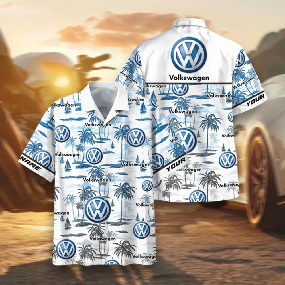 Urban Vehicle Hawaiian Shirt Exclusive Logo, Rider's Paradise Button Shirt CAR205