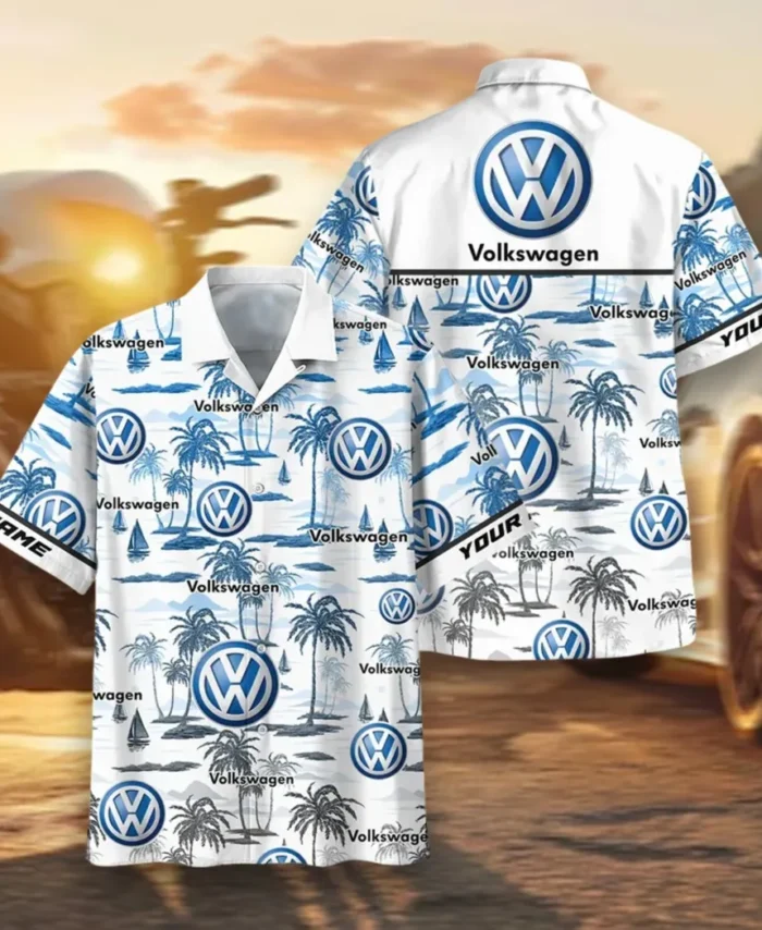 Urban Vehicle Hawaiian Shirt Exclusive Logo, Rider's Paradise Button Shirt CAR205