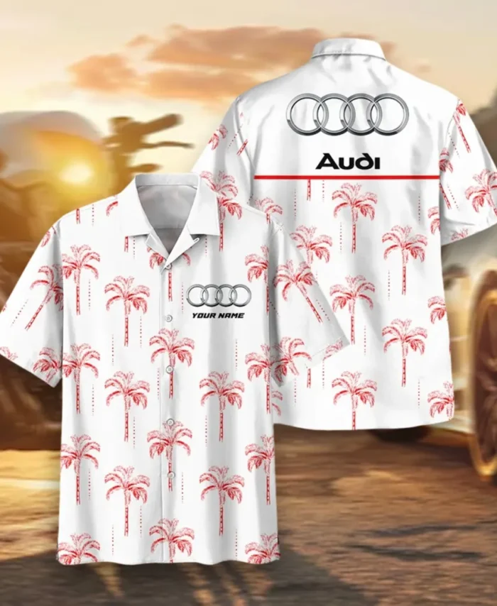 German Car Hawaiian Shirt Exclusive Logo, Summer Garage Button Shirt CAR206