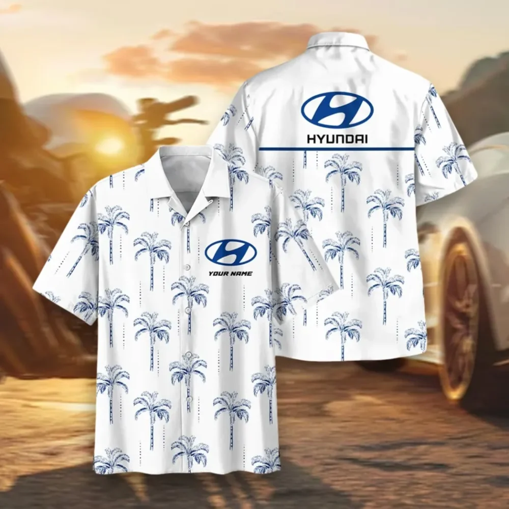 Electric Car Hawaiian Shirt Exclusive Logo, Custom Ride Button Shirt CAR206
