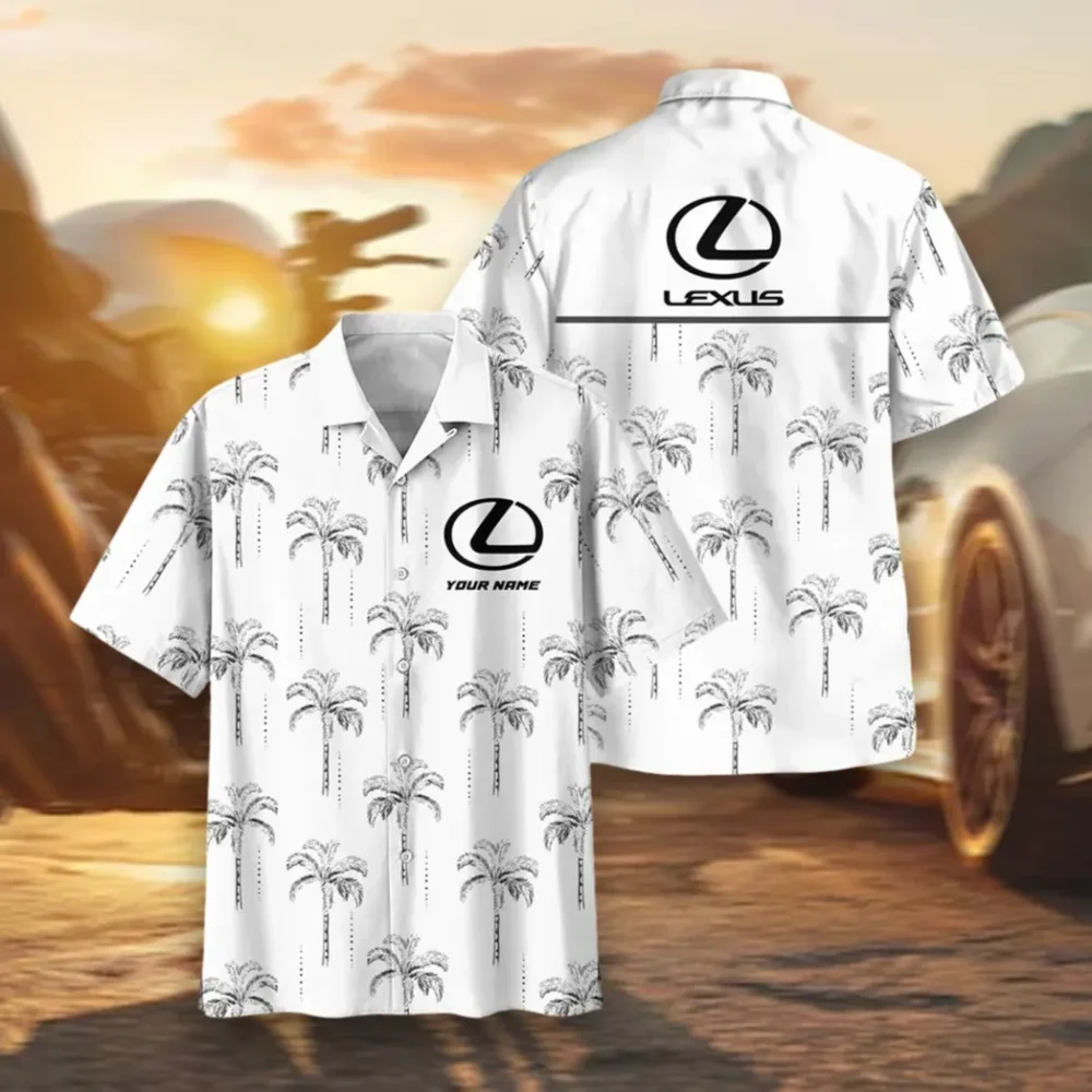 Premium Sedan Hawaiian Shirt Exclusive Logo, Drift-Ready Button Shirt CAR206