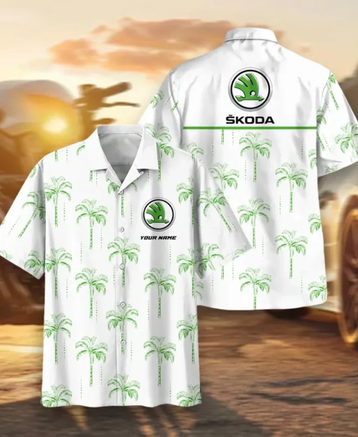 Practical Hatchback Hawaiian Shirt Exclusive Logo, Chrome Wave Button Shirt CAR206