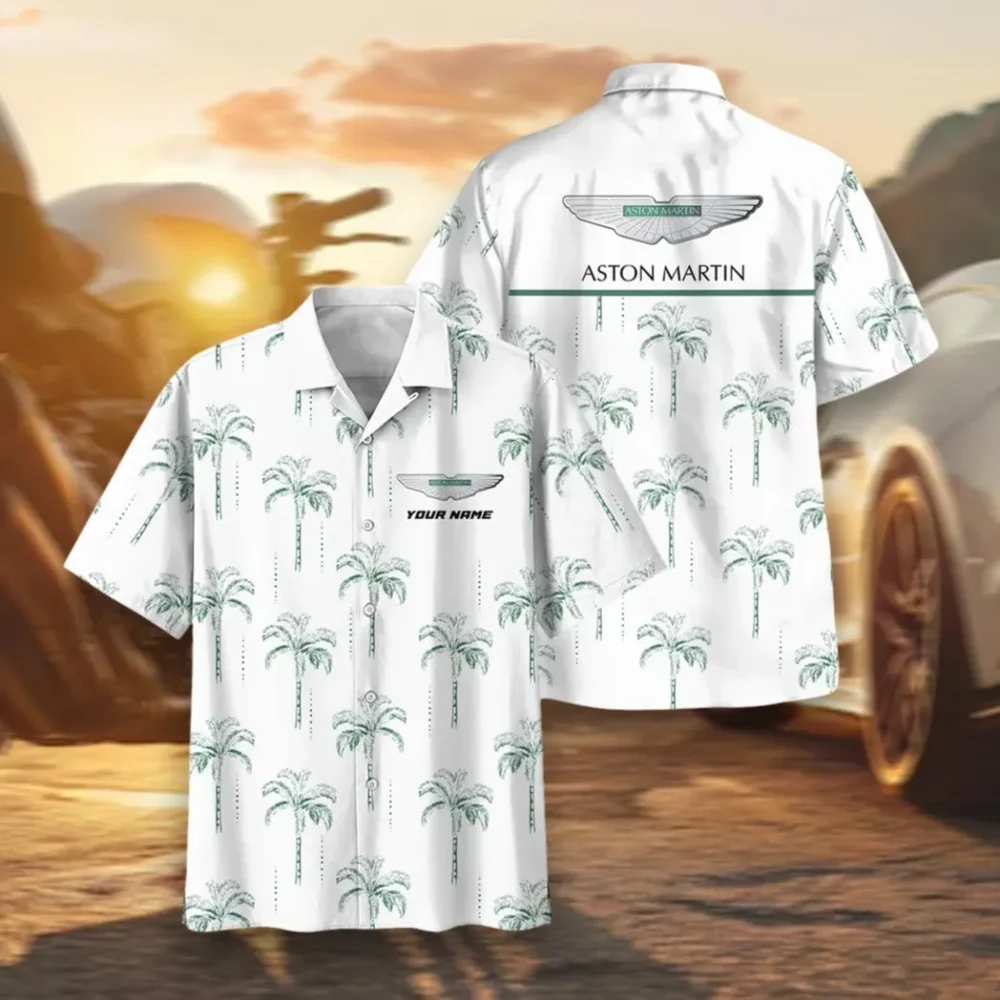 Luxury Sports Car Hawaiian Shirt Exclusive Logo, Gearhead Style Button Shirt CAR206