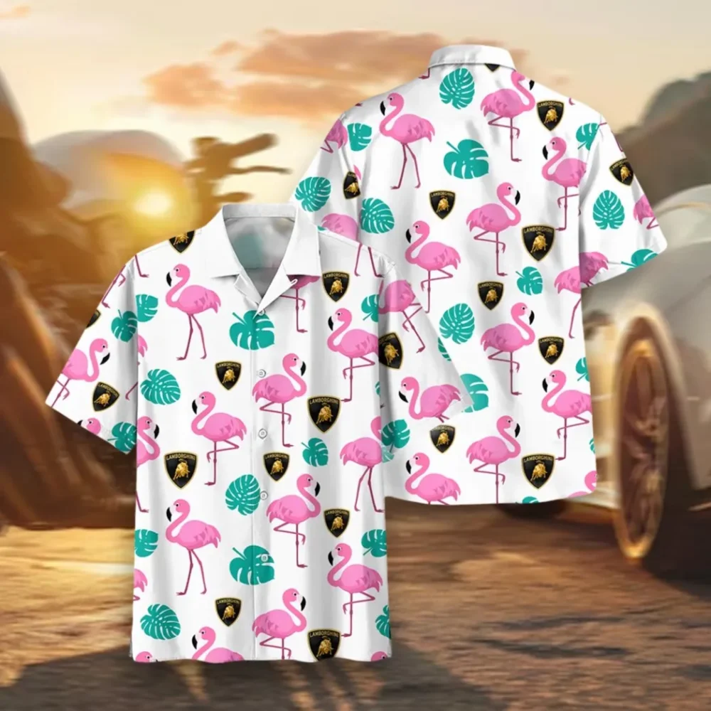 Luxury Vehicle Hawaiian Shirt Exclusive Logo, Auto Fan Button Shirt CAR207