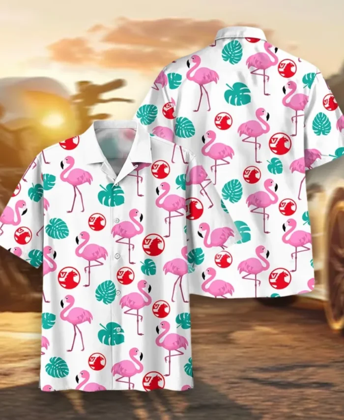 Urban Vehicle Hawaiian Shirt Exclusive Logo, Chrome Wave Button Shirt CAR207