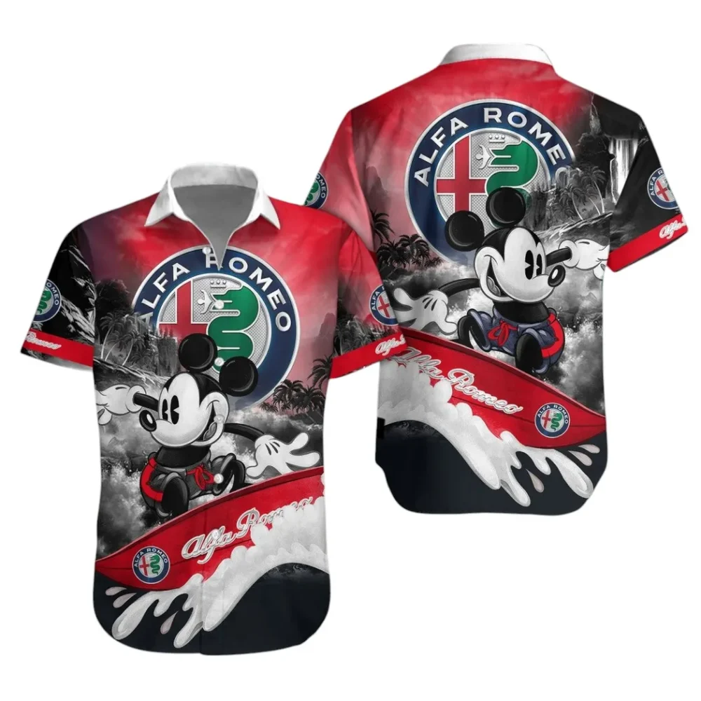 Racing Heritage Hawaiian Shirt Exclusive Logo, Bold Driver Button Shirt CAR530 - Image 2