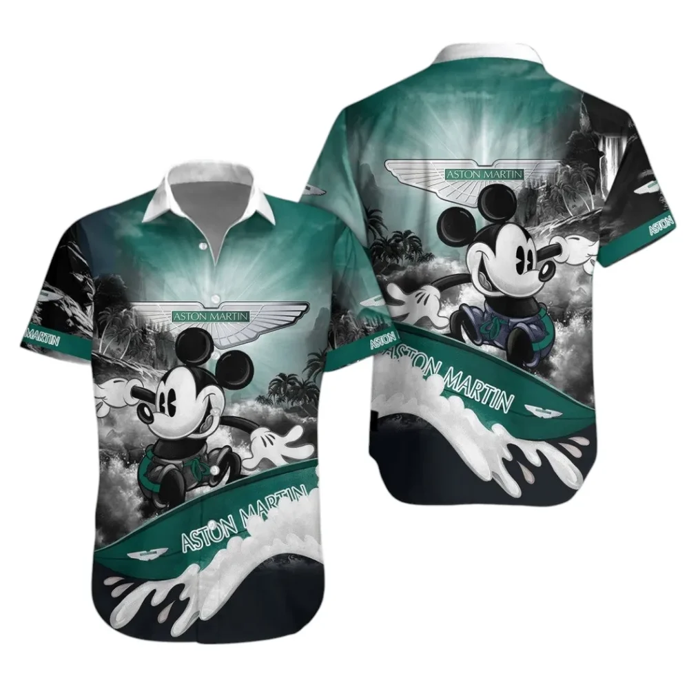 Sleek Roadster Hawaiian Shirt Exclusive Logo, Road Life Button Shirt CAR530 - Image 2
