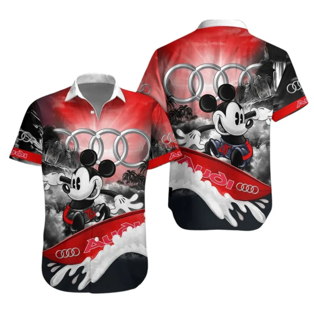 High-End Car Hawaiian Shirt Exclusive Logo, Speed Legend Button Shirt CAR530 - Image 2