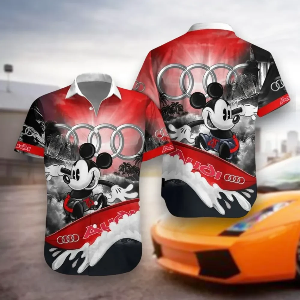 High-End Car Hawaiian Shirt Exclusive Logo, Speed Legend Button Shirt CAR530