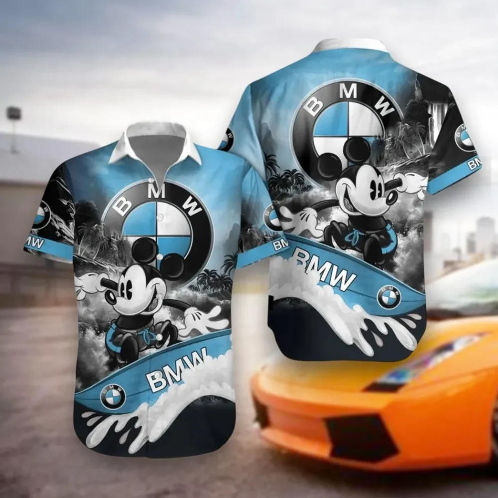 Luxury SUV Hawaiian Shirt Exclusive Logo, Street Racer Button Shirt CAR530