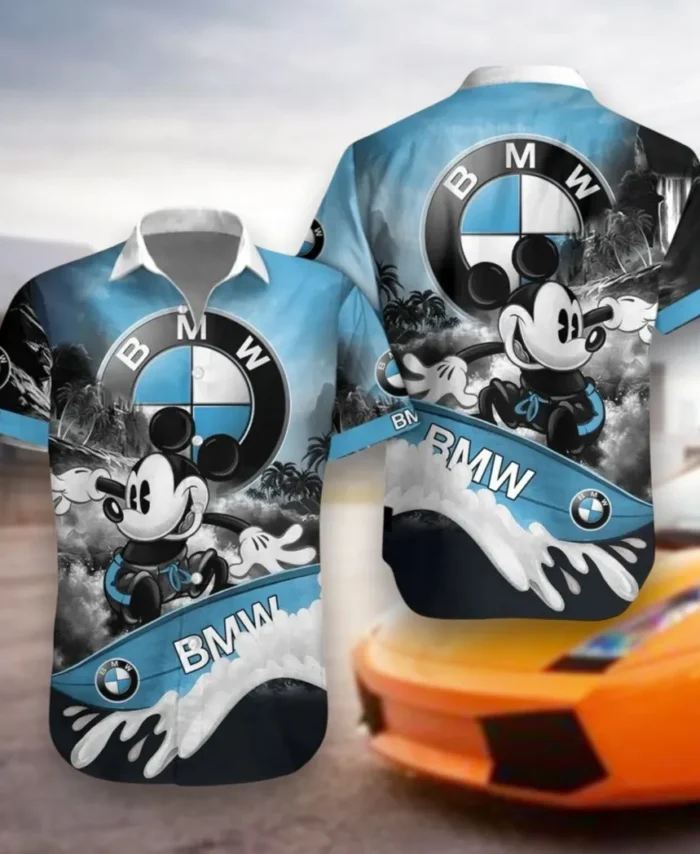 Luxury SUV Hawaiian Shirt Exclusive Logo, Street Racer Button Shirt CAR530