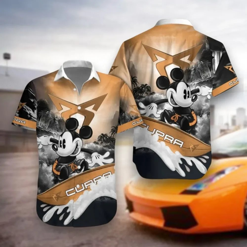 Sporty Urban Vehicle Hawaiian Shirt Exclusive Logo, Rider's Paradise Button Shirt CAR530