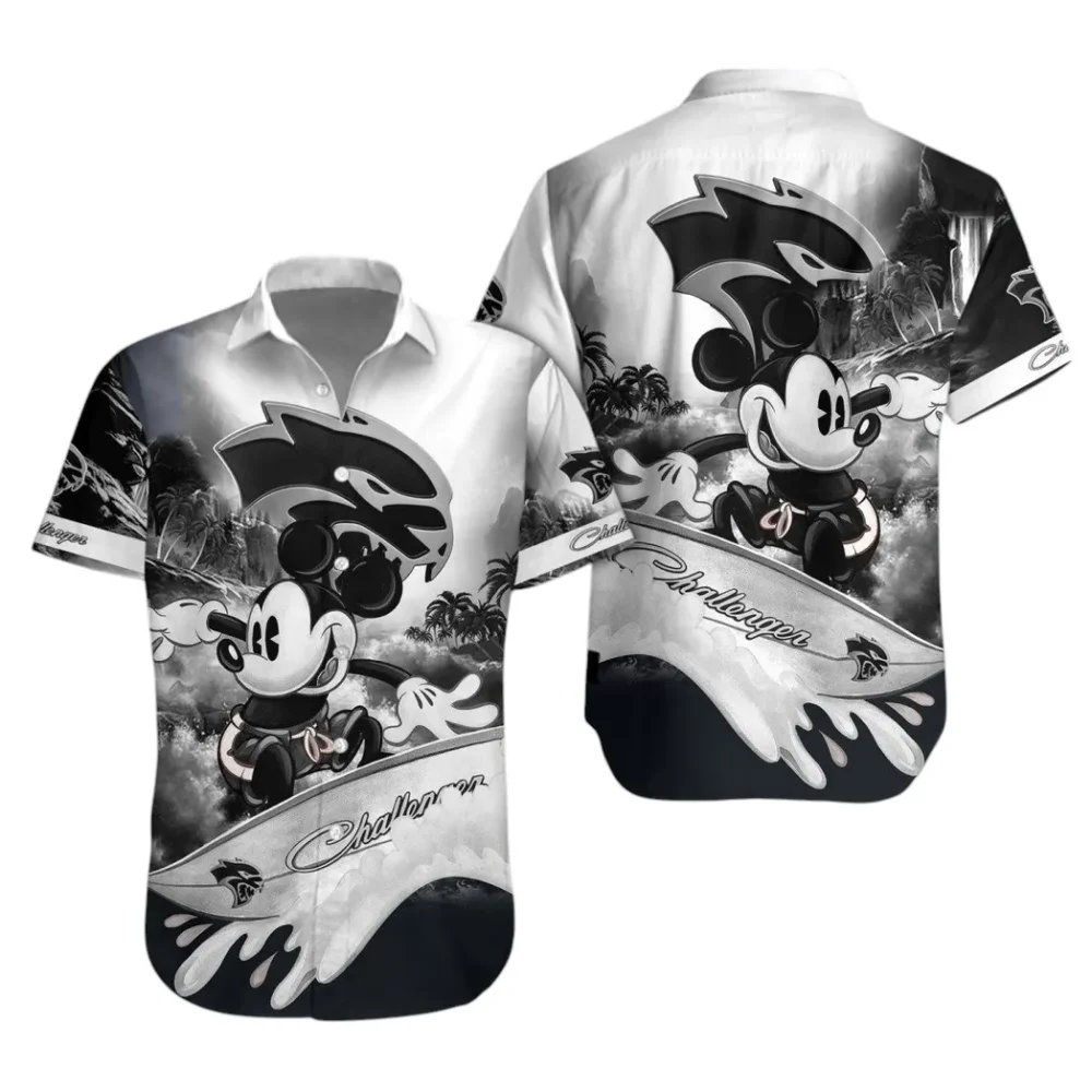 Retro Muscle Vehicle Hawaiian Shirt Exclusive Logo, Road-Trip Ready Button Shirt CAR530 - Image 2