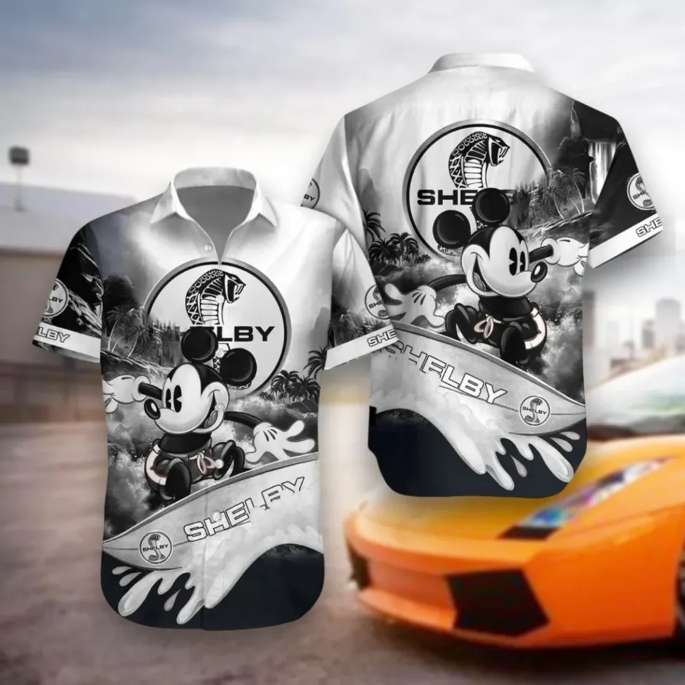 High-Power Car Hawaiian Shirt Exclusive Logo, Urban Driver Button Shirt CAR530