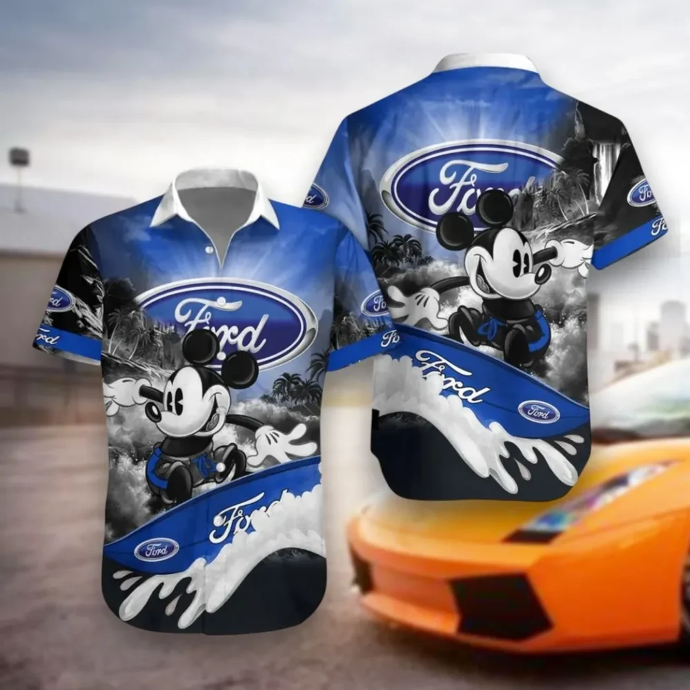 American Classic Hawaiian Shirt Exclusive Logo, Engine Lover Button Shirt CAR530
