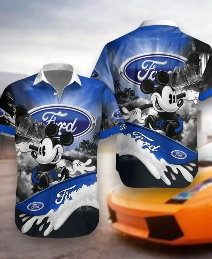 American Classic Hawaiian Shirt Exclusive Logo, Engine Lover Button Shirt CAR530