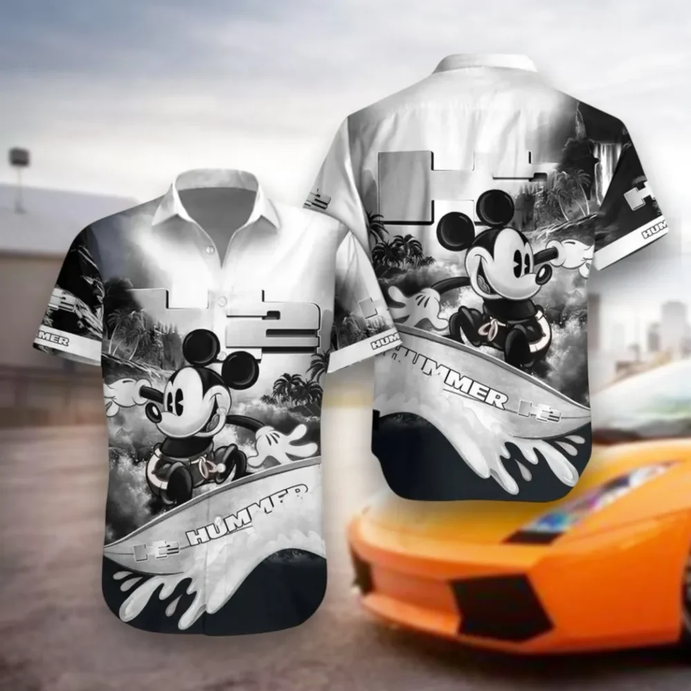 Expedition-Ready SUV Hawaiian Shirt Exclusive Logo, Car Meet Button Shirt CAR530
