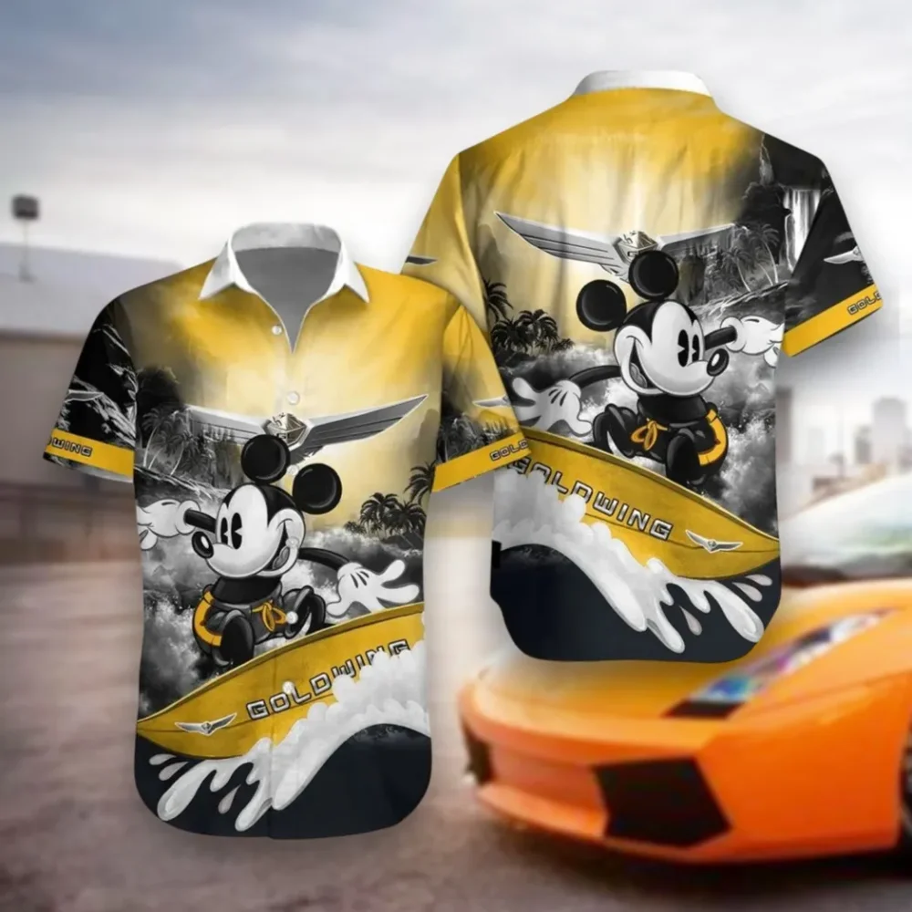 Car Hawaiian Shirt Exclusive Logo, Drift-Ready Button Shirt CAR530