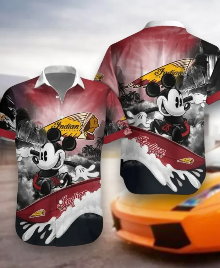 Motorbike Hawaiian Shirt Exclusive Logo, Motorsport Vibe Button Shirt CAR530
