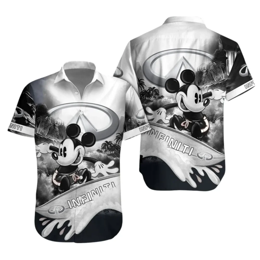 Upscale Automobile Hawaiian Shirt Exclusive Logo, Custom Garage Button Shirt CAR530 - Image 2