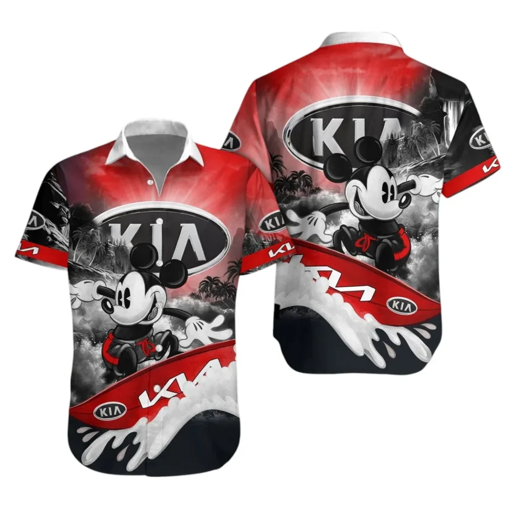 Practical Crossover Hawaiian Shirt Exclusive Logo, Motor Culture Button Shirt CAR530 - Image 2