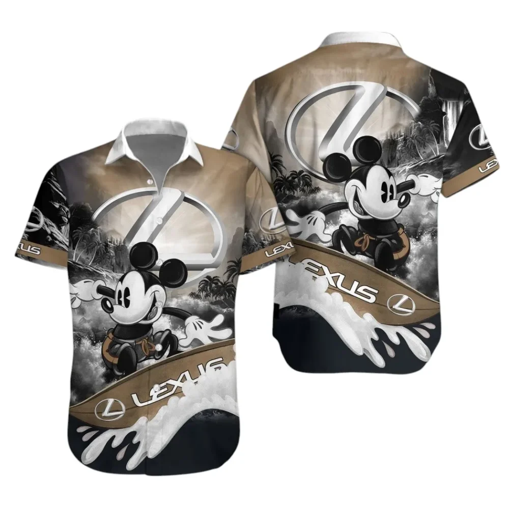 Performance SUV Hawaiian Shirt Exclusive Logo, Street Racer Button Shirt CAR530 - Image 2