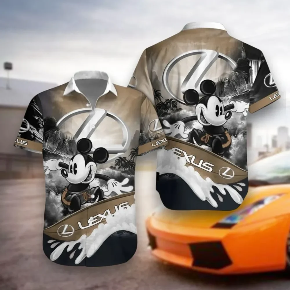 Performance SUV Hawaiian Shirt Exclusive Logo, Street Racer Button Shirt CAR530