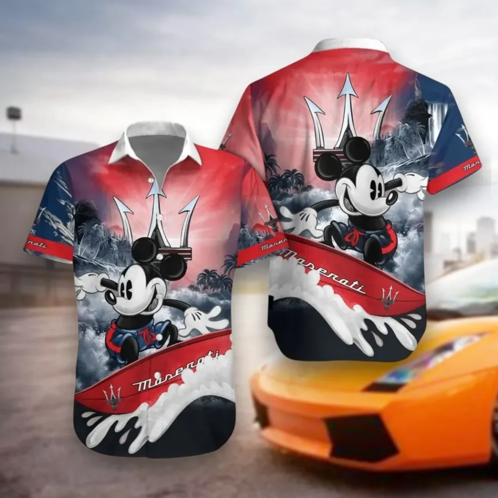 Premium Sports Sedan Hawaiian Shirt Exclusive Logo, Hot Rod Button Shirt CAR530