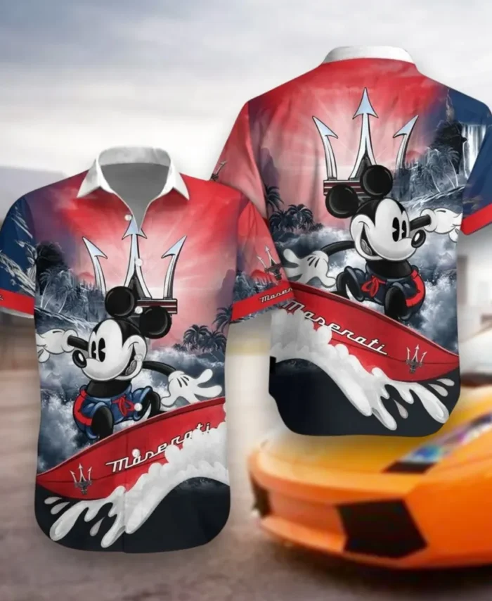 Premium Sports Sedan Hawaiian Shirt Exclusive Logo, Hot Rod Button Shirt CAR530