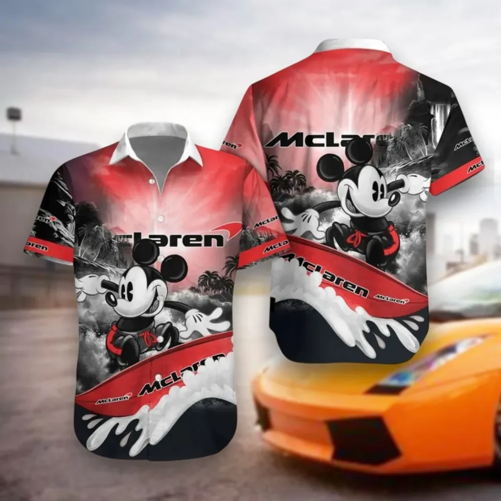 Track Monster Hawaiian Shirt Exclusive Logo, Drift-Ready Button Shirt CAR530