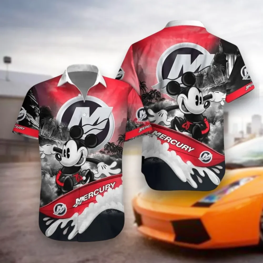 Vessel Propulsion Hawaiian Shirt Exclusive Logo, Auto Fan Button Shirt CAR530