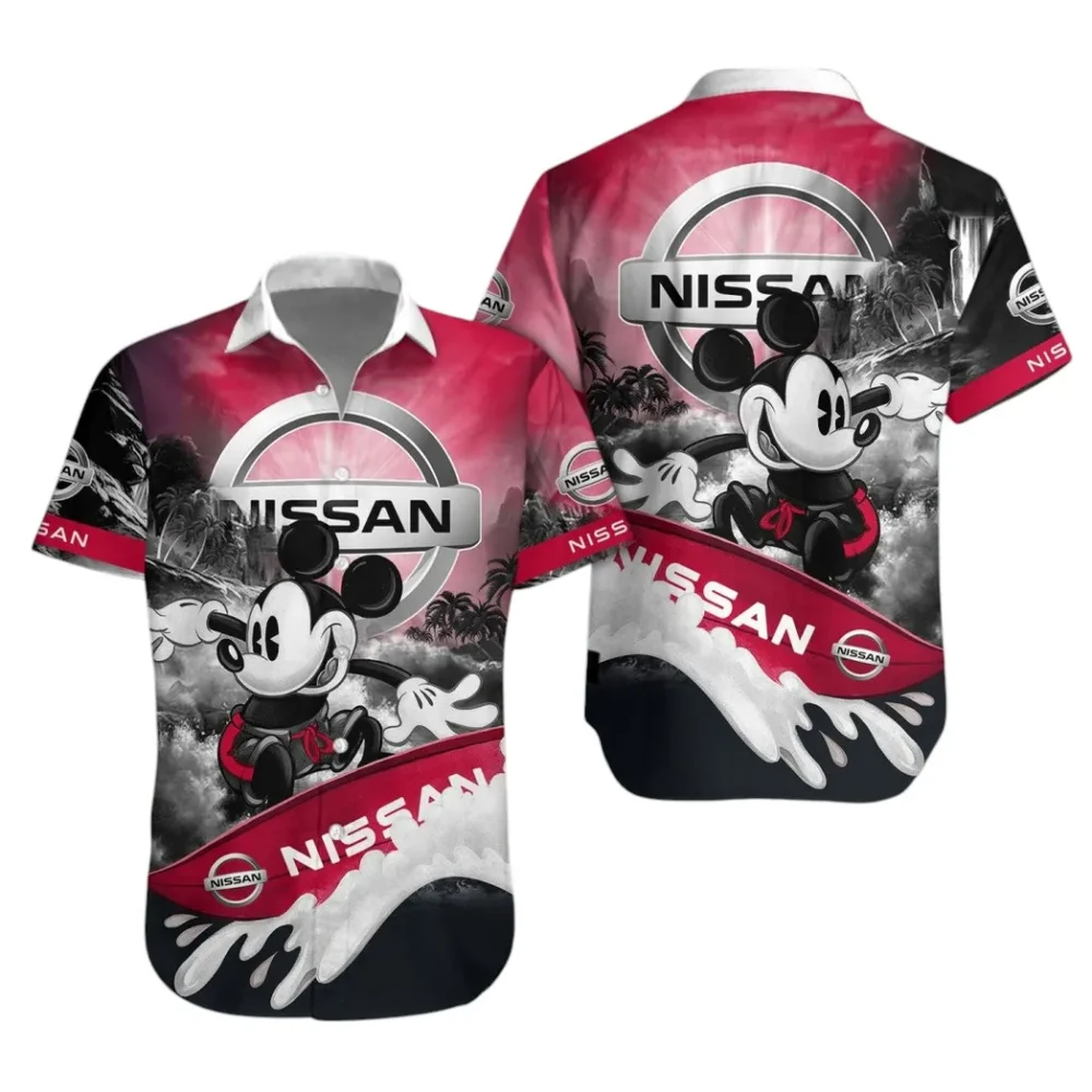 Urban Auto Hawaiian Shirt Exclusive Logo, Speed Legend Button Shirt CAR530 - Image 2