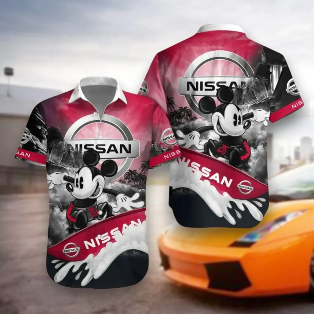 Urban Auto Hawaiian Shirt Exclusive Logo, Speed Legend Button Shirt CAR530