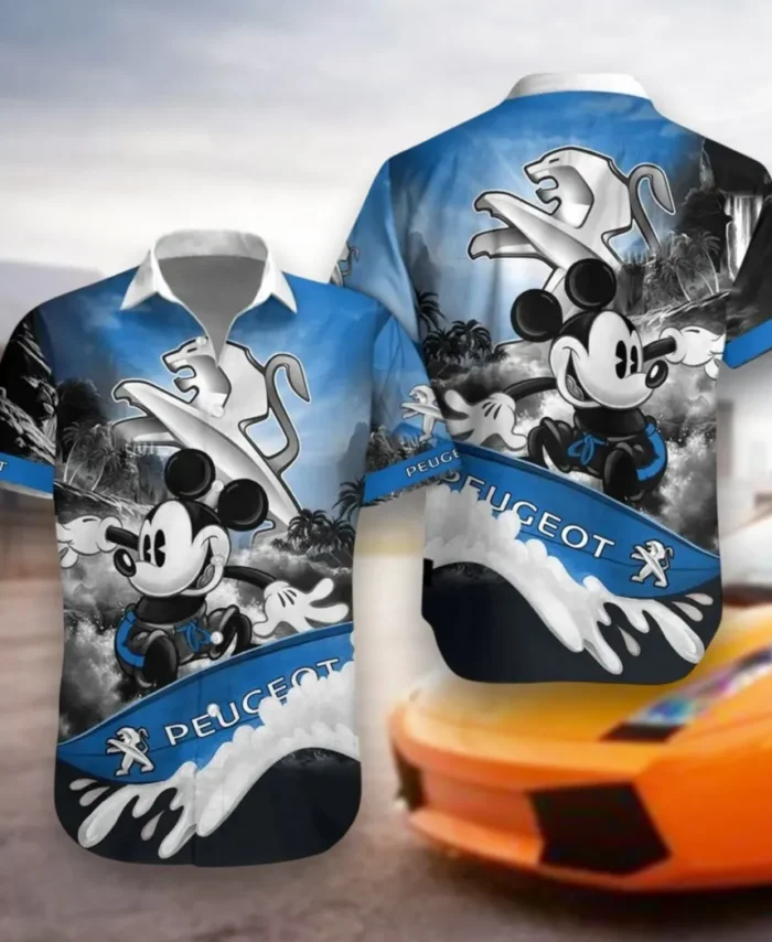 Compact Hatchback Hawaiian Shirt Exclusive Logo, Car Meet Button Shirt CAR530