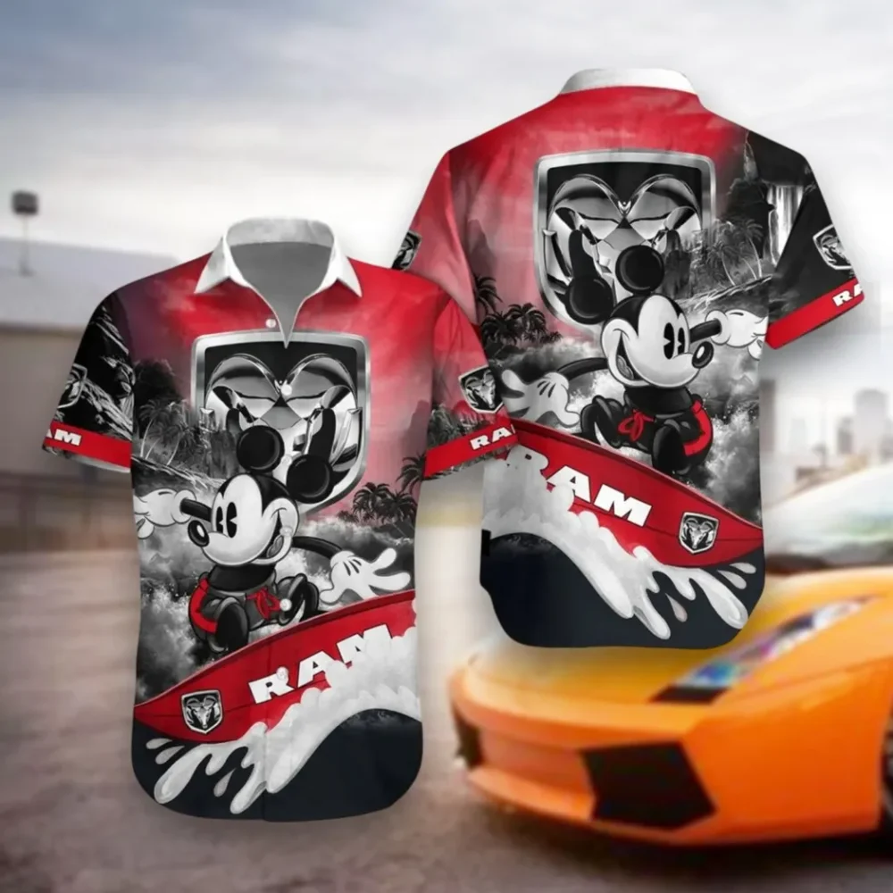 Utility Vehicle Hawaiian Shirt Exclusive Logo, Motorsport Vibe Button Shirt CAR530