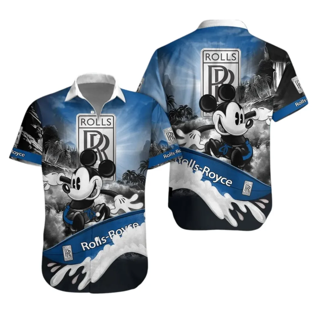 Elite Touring Vehicle Hawaiian Shirt Exclusive Logo, Drift-Ready Button Shirt CAR530 - Image 2