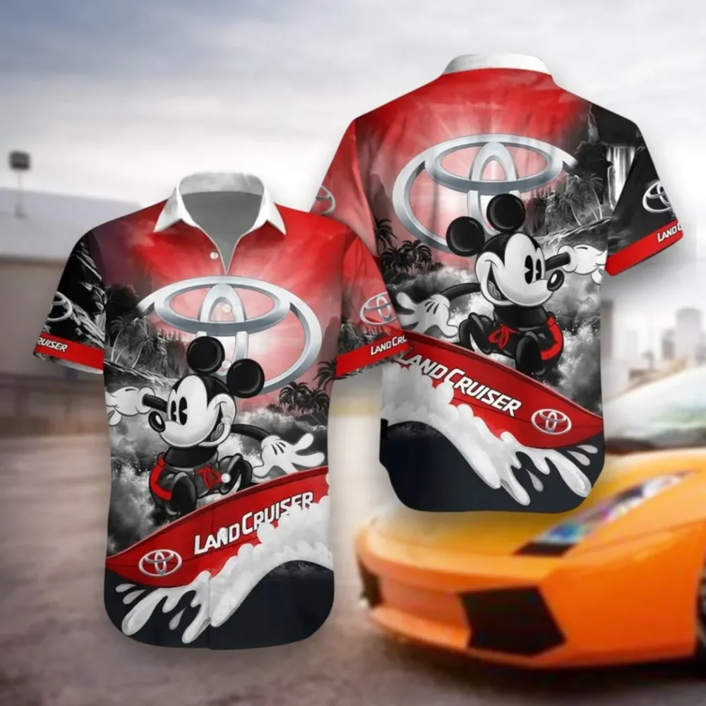 Trail Explorer Hawaiian Shirt Exclusive Logo, Drift-Ready Button Shirt CAR530