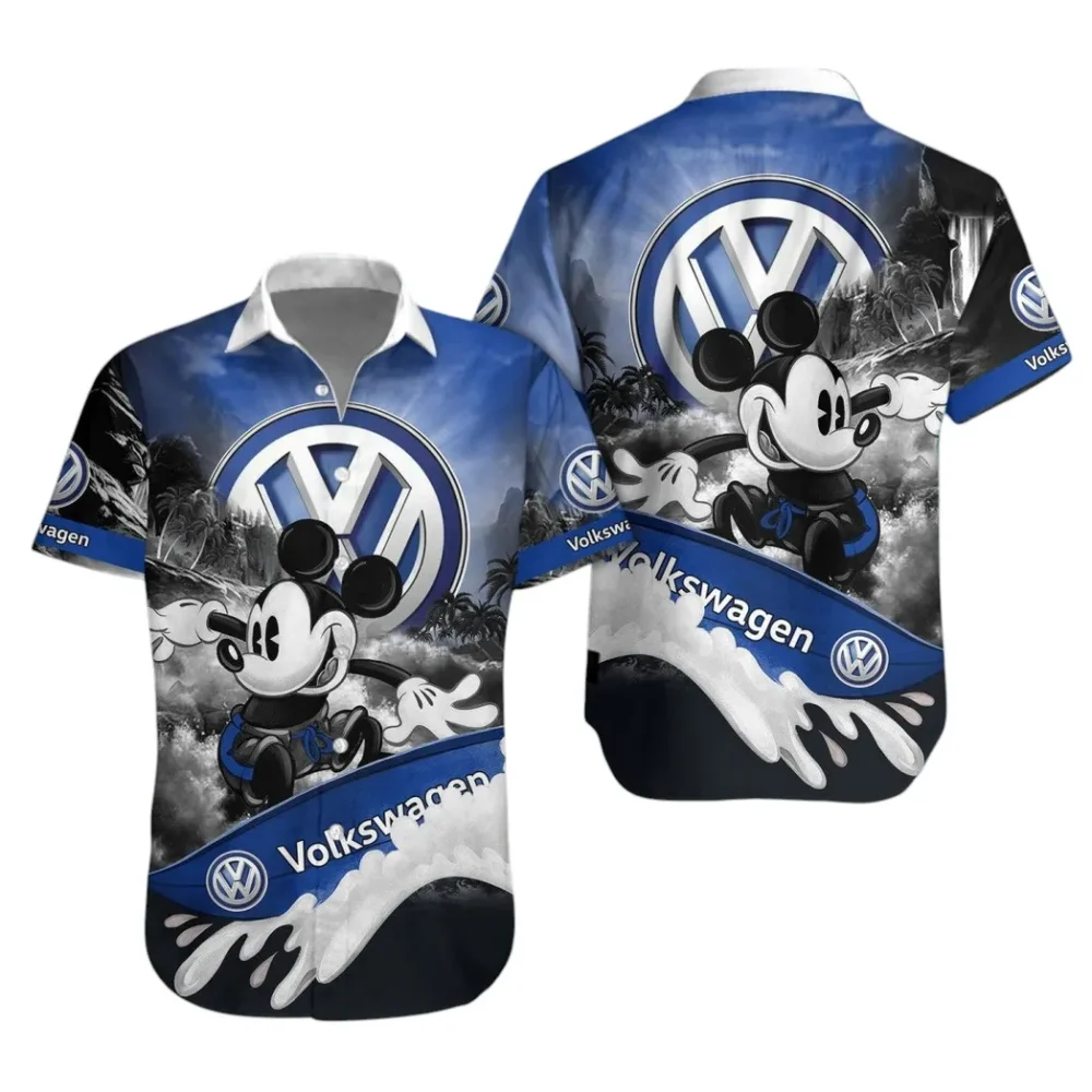 Hatchback Car Hawaiian Shirt Exclusive Logo, Bold Driver Button Shirt CAR530 - Image 2