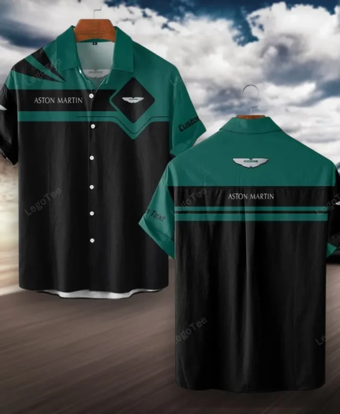 Driving Machine Hawaiian Shirt Exclusive Logo, Road-Trip Ready Button Shirt CAR980