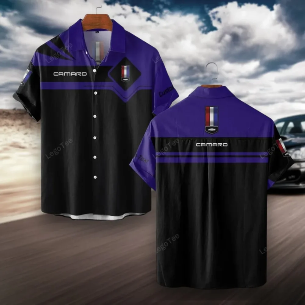 Two-Door Sports Car Hawaiian Shirt Exclusive Logo, Garage Life Button Shirt CAR980