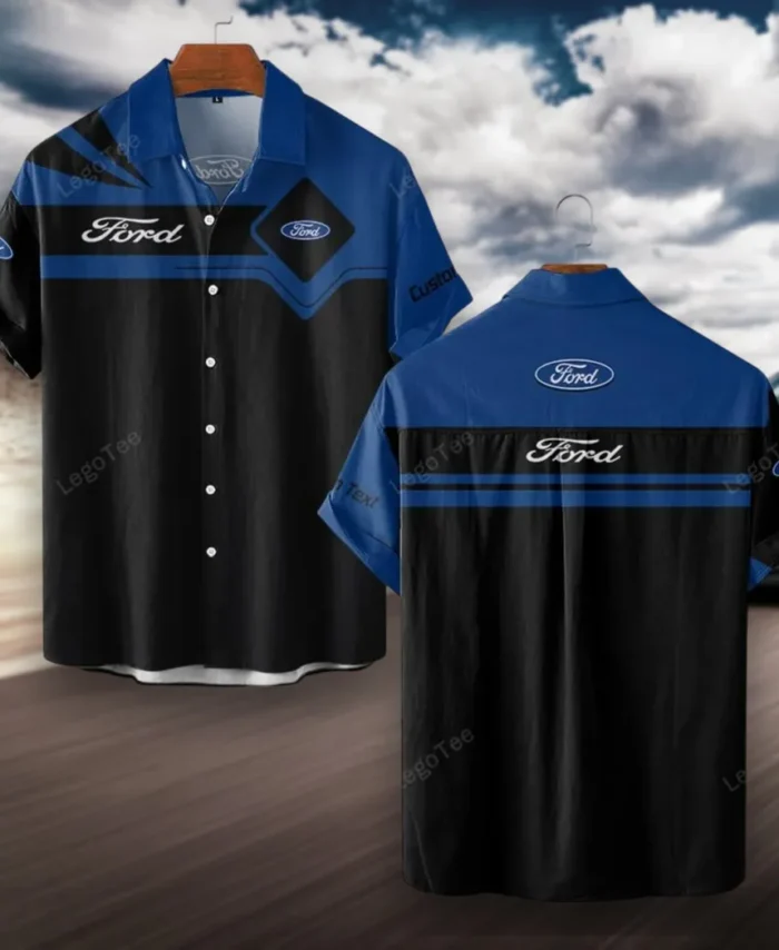 American Classic Hawaiian Shirt Exclusive Logo, Urban Driver Button Shirt CAR980