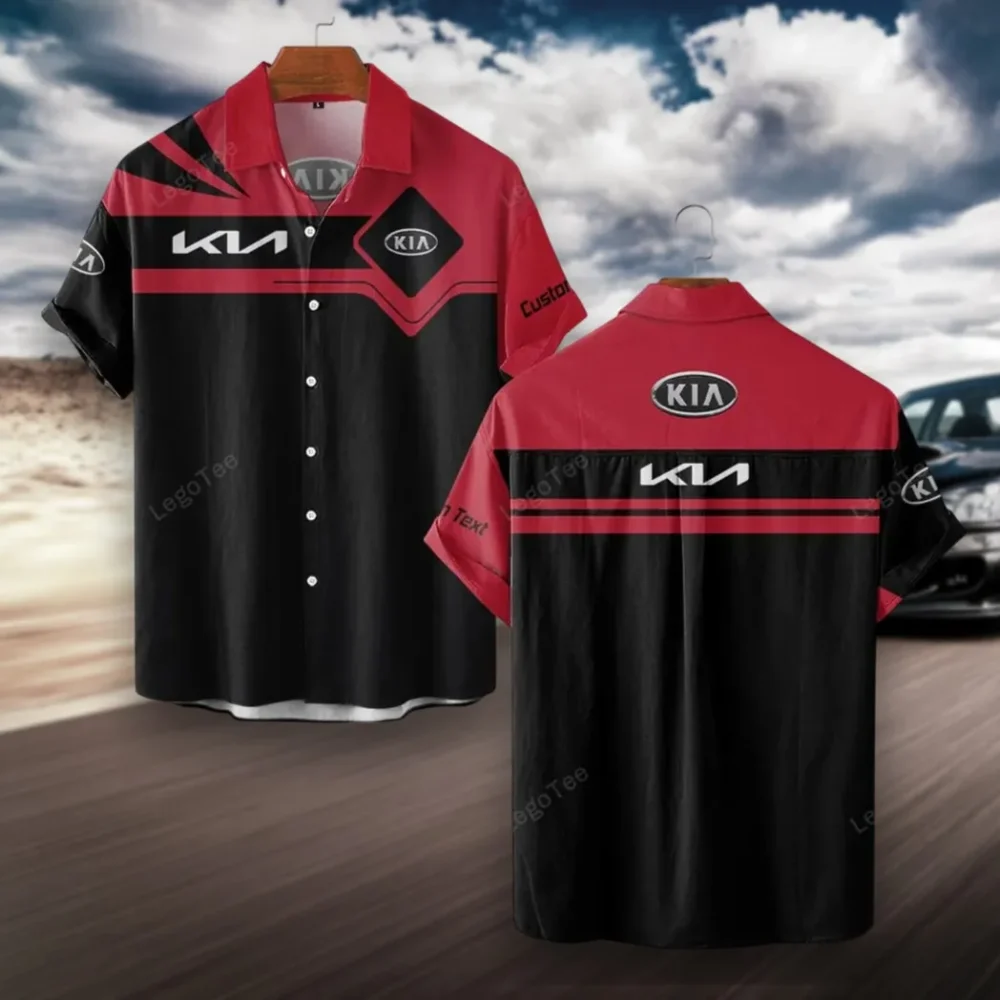 Car Hawaiian Shirt Exclusive Logo, Retro Driver Button Shirt CAR980