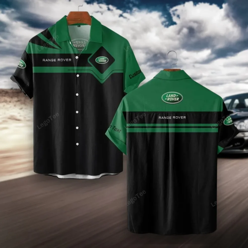 Vehicle Brand Hawaiian Shirt Exclusive Logo, Auto Fan Button Shirt CAR980