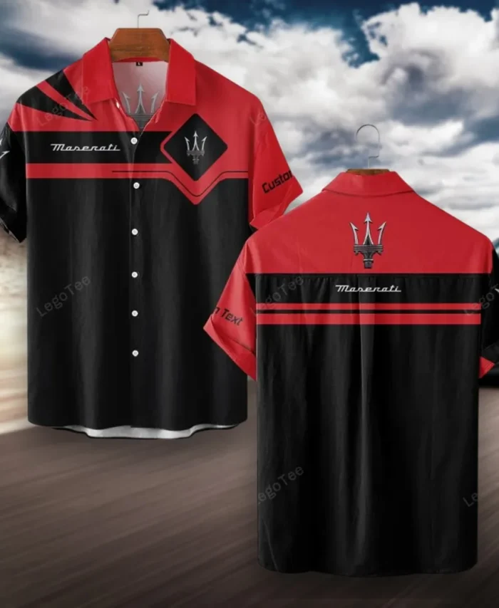 Supercar Hawaiian Shirt Exclusive Logo, Motorsport Vibe Button Shirt CAR980